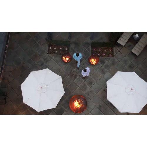 17 Stories Harrogate Steel Wood Burning Outdoor Fire Pit & Reviews